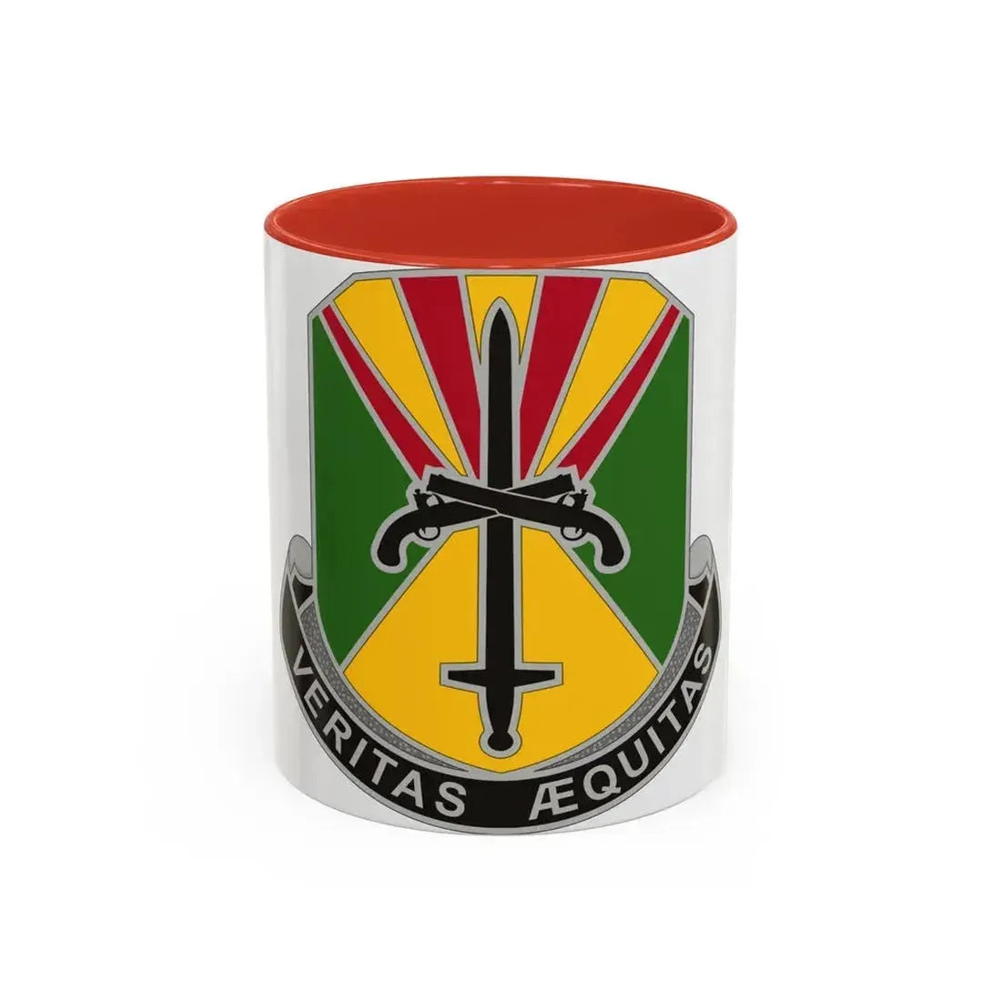 850 Military Police Battalion (U.S. Army) Accent Coffee Mug 11oz Red - Go Mug Yourself