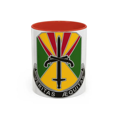 850 Military Police Battalion (U.S. Army) Accent Coffee Mug 11oz Red - Go Mug Yourself
