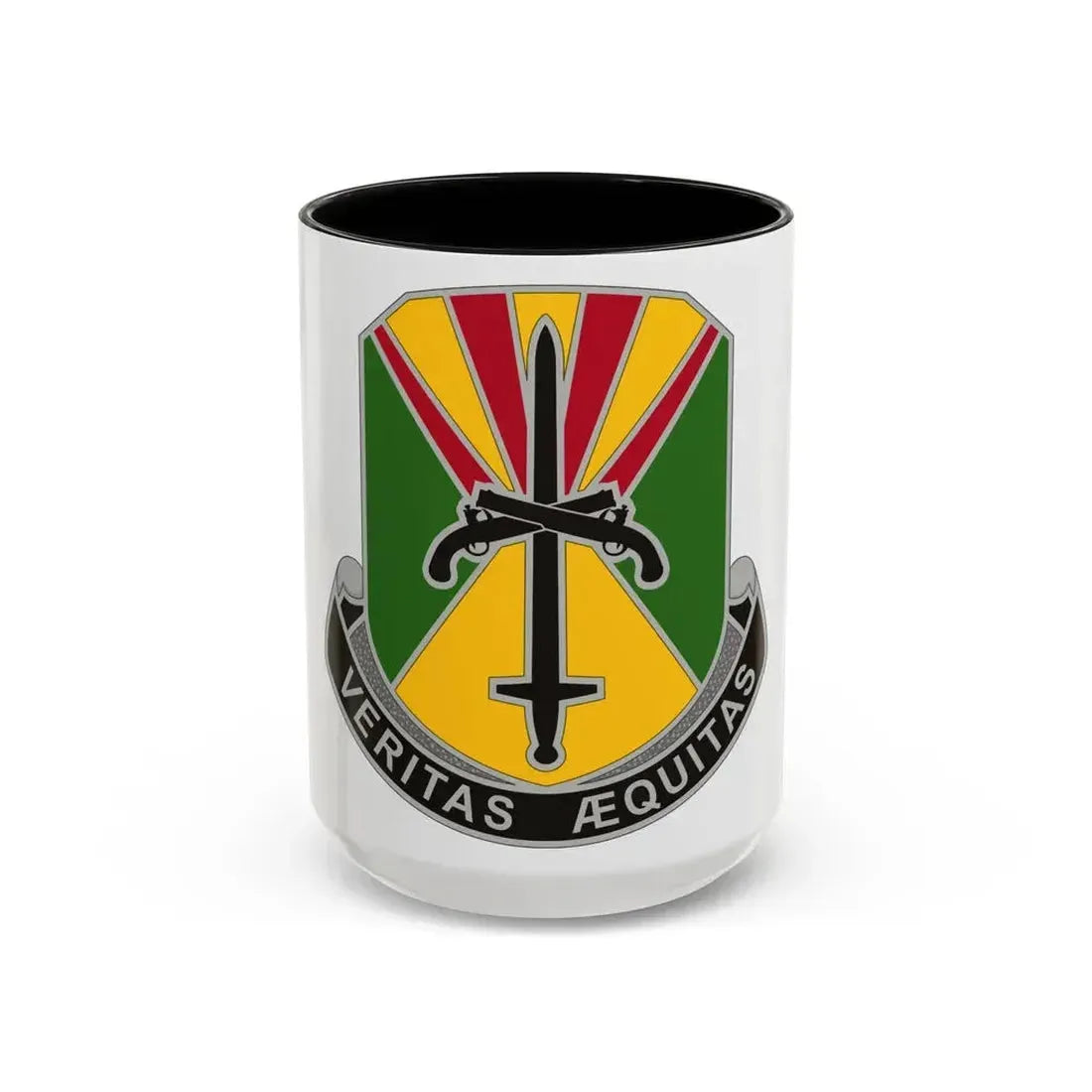 850 Military Police Battalion (U.S. Army) Accent Coffee Mug 15oz Black - Go Mug Yourself