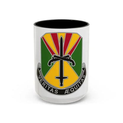 850 Military Police Battalion (U.S. Army) Accent Coffee Mug 15oz Black - Go Mug Yourself