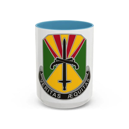 850 Military Police Battalion (U.S. Army) Accent Coffee Mug 15oz Light Blue - Go Mug Yourself