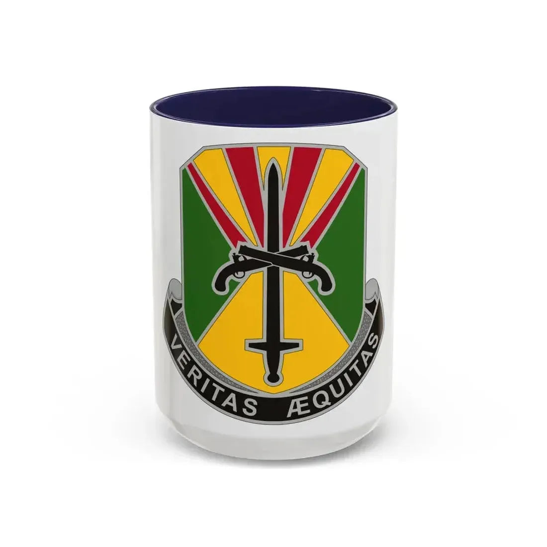 850 Military Police Battalion (U.S. Army) Accent Coffee Mug 15oz Navy - Go Mug Yourself