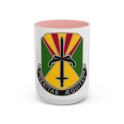 850 Military Police Battalion (U.S. Army) Accent Coffee Mug 15oz Pink - Go Mug Yourself