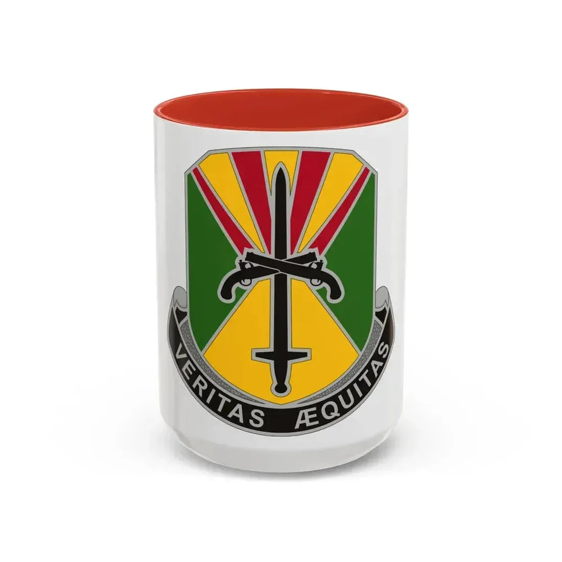 850 Military Police Battalion (U.S. Army) Accent Coffee Mug 15oz Red - Go Mug Yourself
