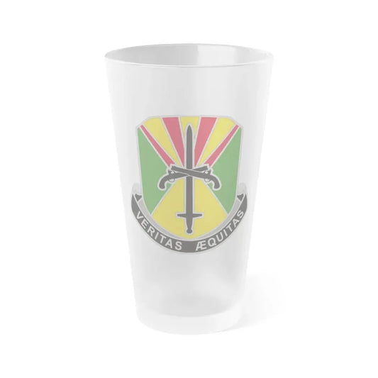 850 Military Police Battalion (U.S. Army) Frosted Pint Glass 16oz Default Title - Go Mug Yourself