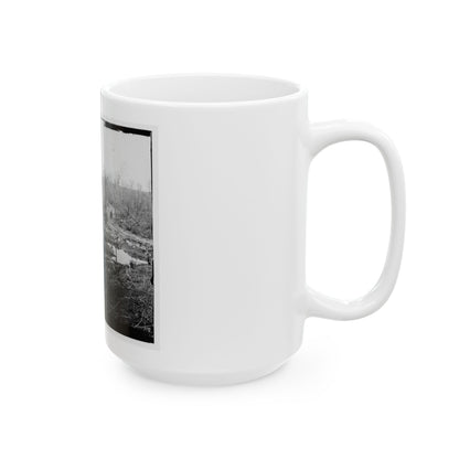 Cub Run, Va.  View With Destroyed Bridge (U.S. Civil War) White Coffee Mug