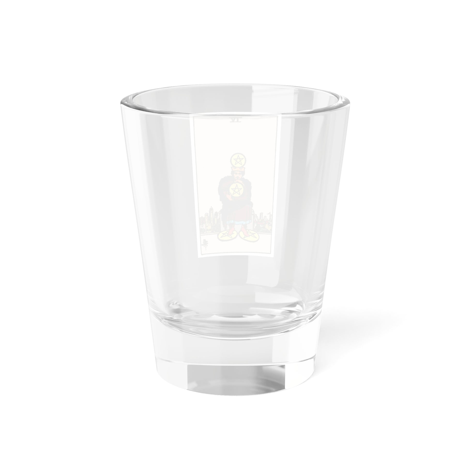 The 4 of Pentacles (Tarot Card) Shot Glass 1.5oz-Go Mug Yourself