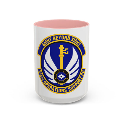 214th Operations Support Squadron (U.S. Air Force) Accent Coffee Mug