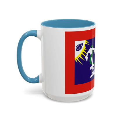 Flag of Hydra Greece - Accent Coffee Mug-Go Mug Yourself