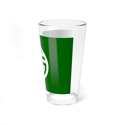 Flag of Shirako Chiba (Japan) Pint Glass 16oz