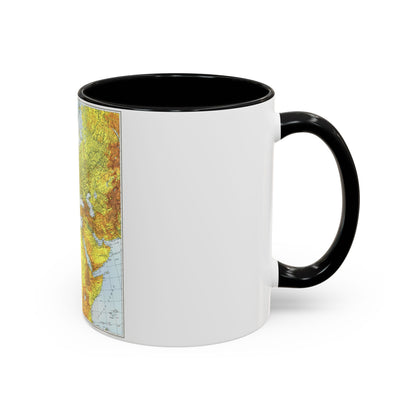 Europe, Africa, and Western Asia - Theater of War (1942) (Map) Accent Coffee Mug