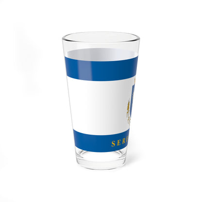 Flag of Seregelyes (Hungary) Pint Glass 16oz