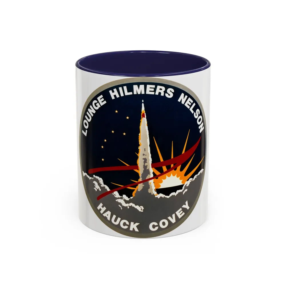 STS 26 (NASA) Accent Coffee Mug-11oz-Navy-Go Mug Yourself