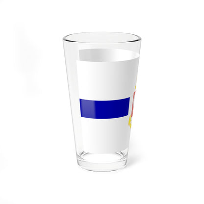 PRL service flag blue (Poland) Pint Glass 16oz