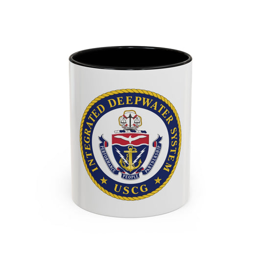 USCG Integrated Deepwater System (U.S. Coast Guard) Accent Coffee Mug