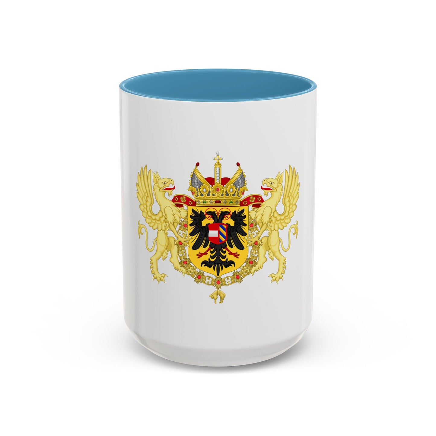 Ornamented Coat of Arms of Maximilian II, Holy Roman Emperor - Accent Coffee Mug