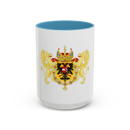 Ornamented Coat of Arms of Maximilian II, Holy Roman Emperor - Accent Coffee Mug