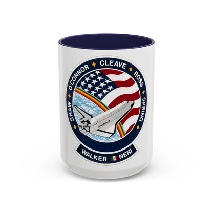 STS 61 b (NASA) Accent Coffee Mug-15oz-Navy-Go Mug Yourself