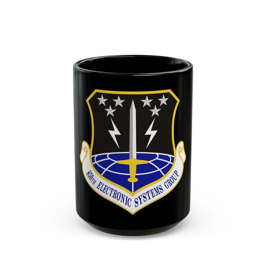 850th Electronic Systems Group (U.S. Air Force) Black Coffee Mug-15oz-Go Mug Yourself