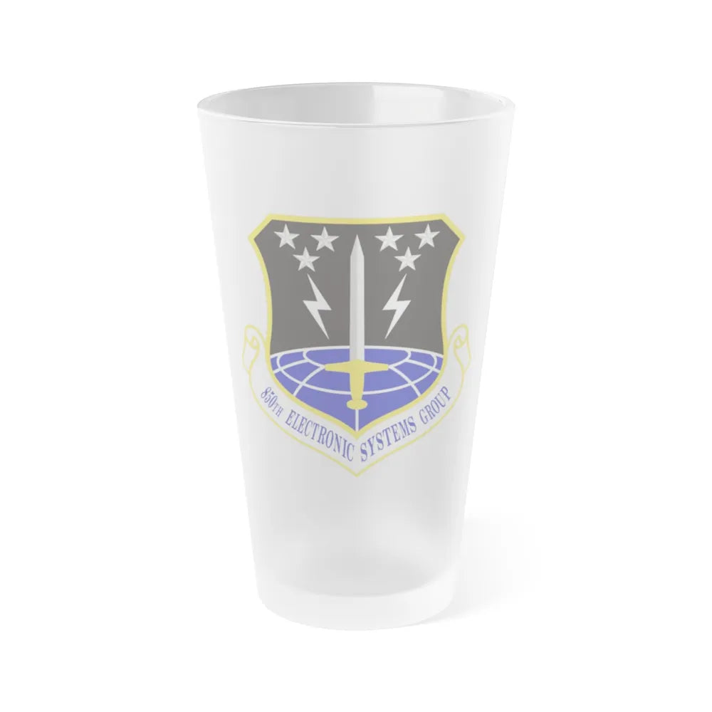 850th Electronic Systems Group (U.S. Air Force) Frosted Pint Glass 16oz-16oz-Frosted-Go Mug Yourself