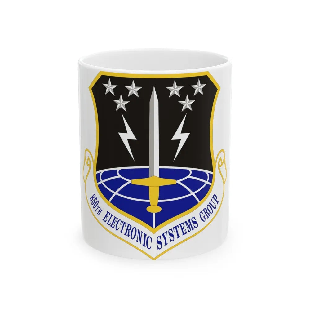 850th Electronic Systems Group (U.S. Air Force) White Coffee Mug-11oz-Go Mug Yourself