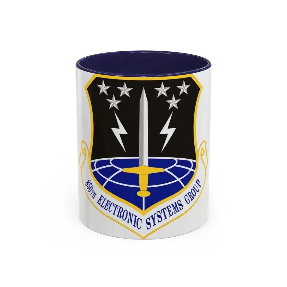 850th Electronic Systems Group (U.S. Air Force) Accent Coffee Mug 11oz Navy - Go Mug Yourself