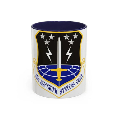 850th Electronic Systems Group (U.S. Air Force) Accent Coffee Mug 11oz Navy - Go Mug Yourself