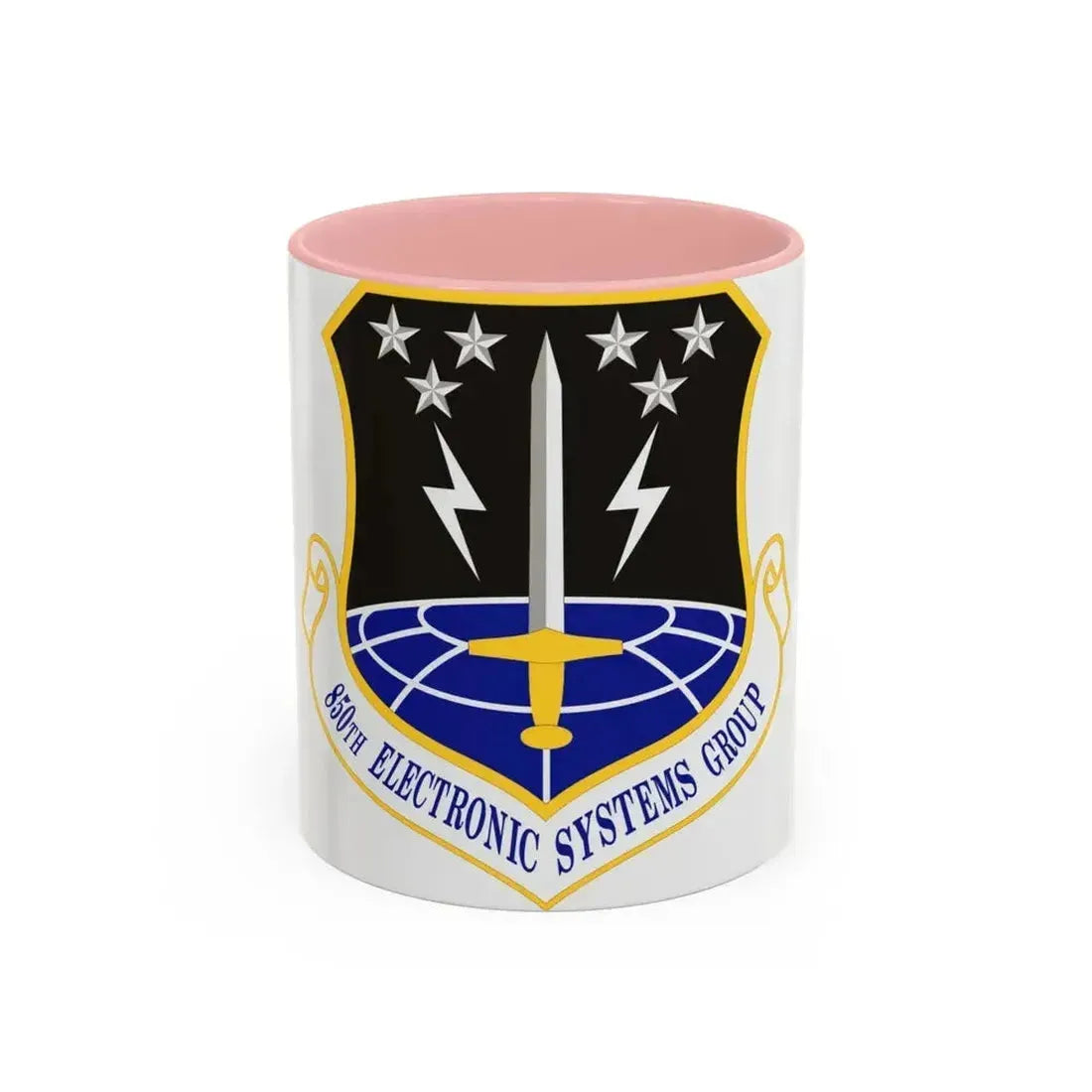 850th Electronic Systems Group (U.S. Air Force) Accent Coffee Mug 11oz Pink - Go Mug Yourself