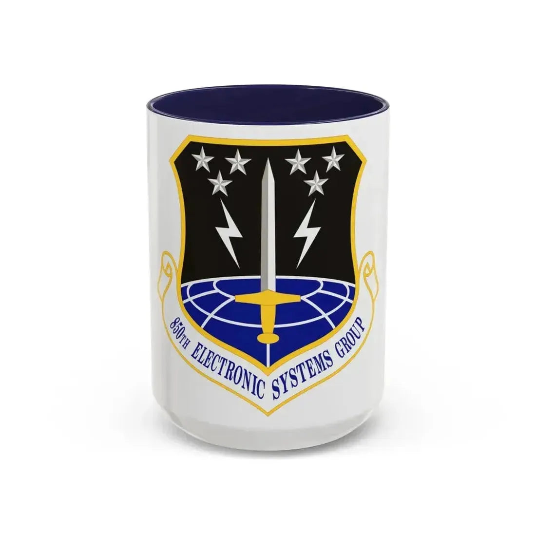 850th Electronic Systems Group (U.S. Air Force) Accent Coffee Mug 15oz Navy - Go Mug Yourself