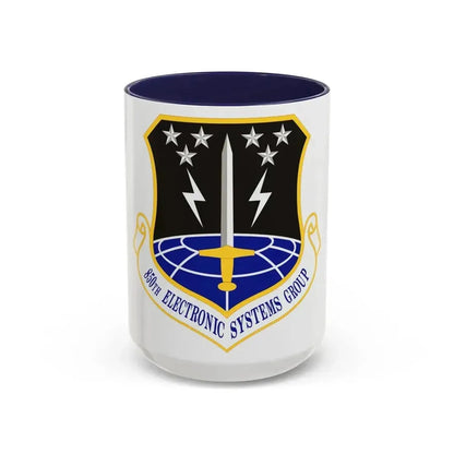 850th Electronic Systems Group (U.S. Air Force) Accent Coffee Mug 15oz Navy - Go Mug Yourself
