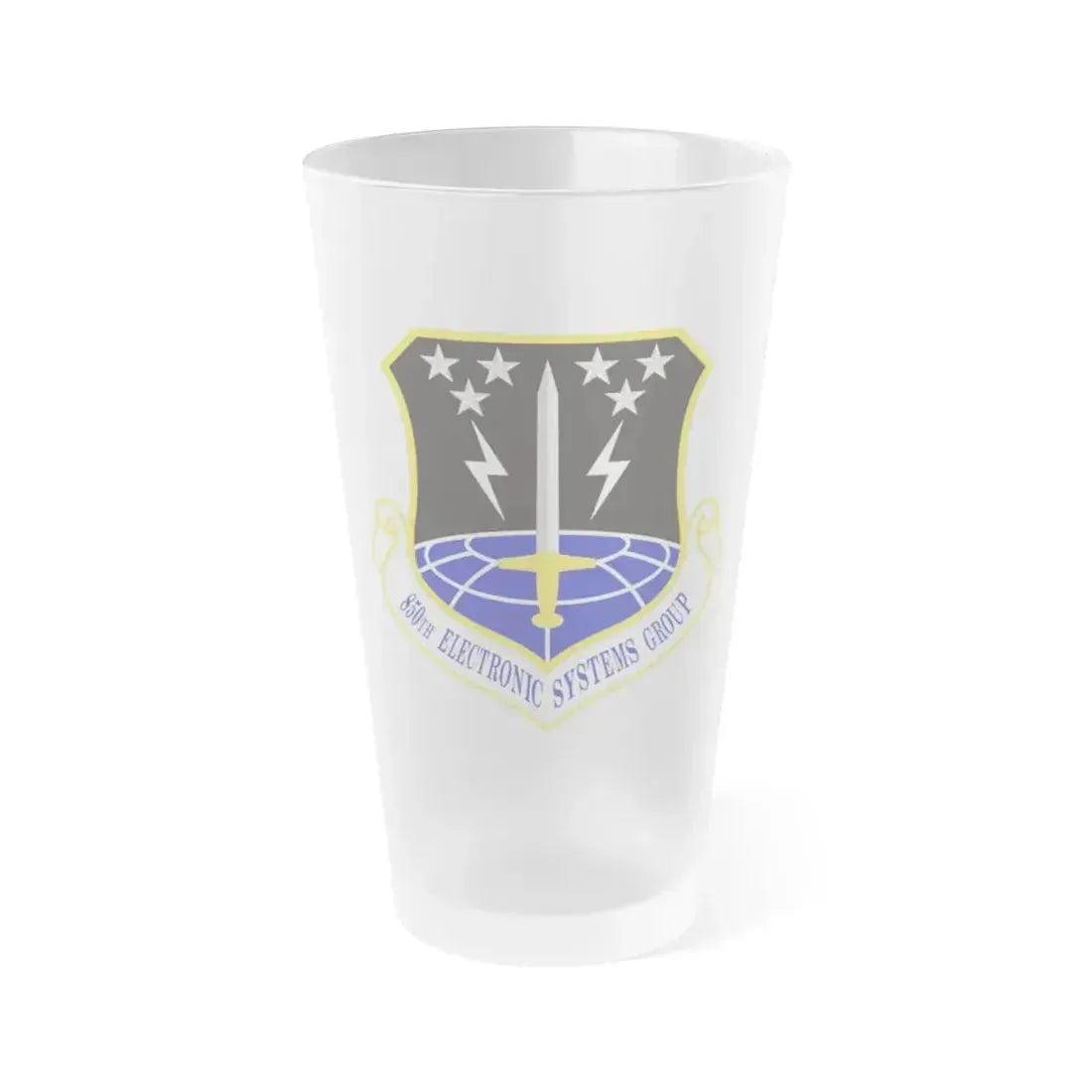 850th Electronic Systems Group (U.S. Air Force) Frosted Pint Glass 16oz 16oz Frosted - Go Mug Yourself