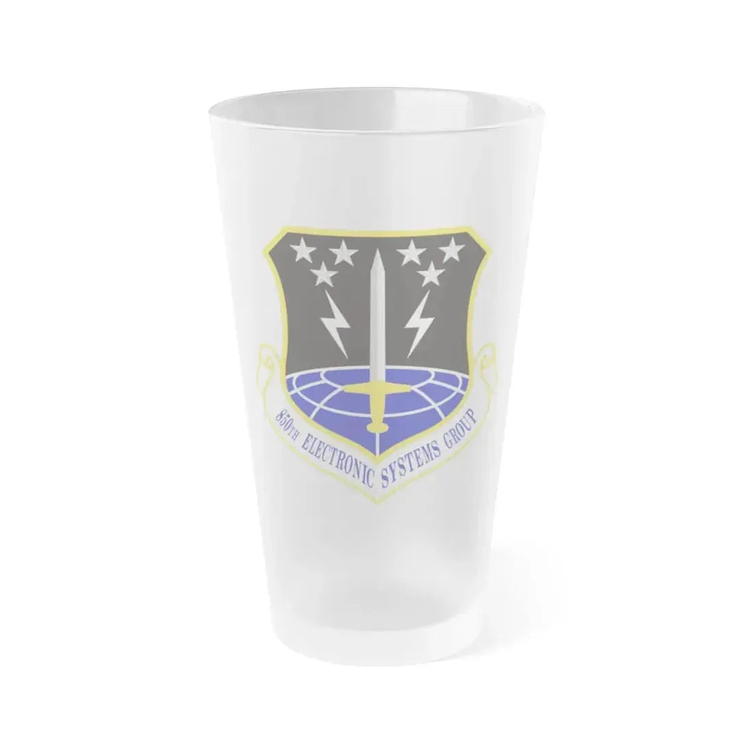 850th Electronic Systems Group (U.S. Air Force) Frosted Pint Glass 16oz 16oz Frosted - Go Mug Yourself