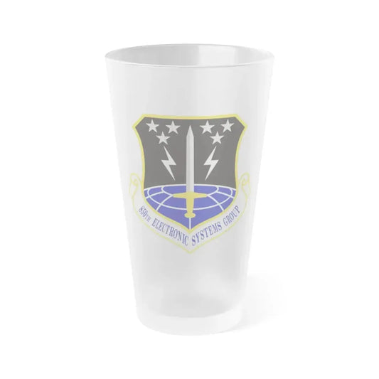 850th Electronic Systems Group (U.S. Air Force) Frosted Pint Glass 16oz 16oz Frosted - Go Mug Yourself