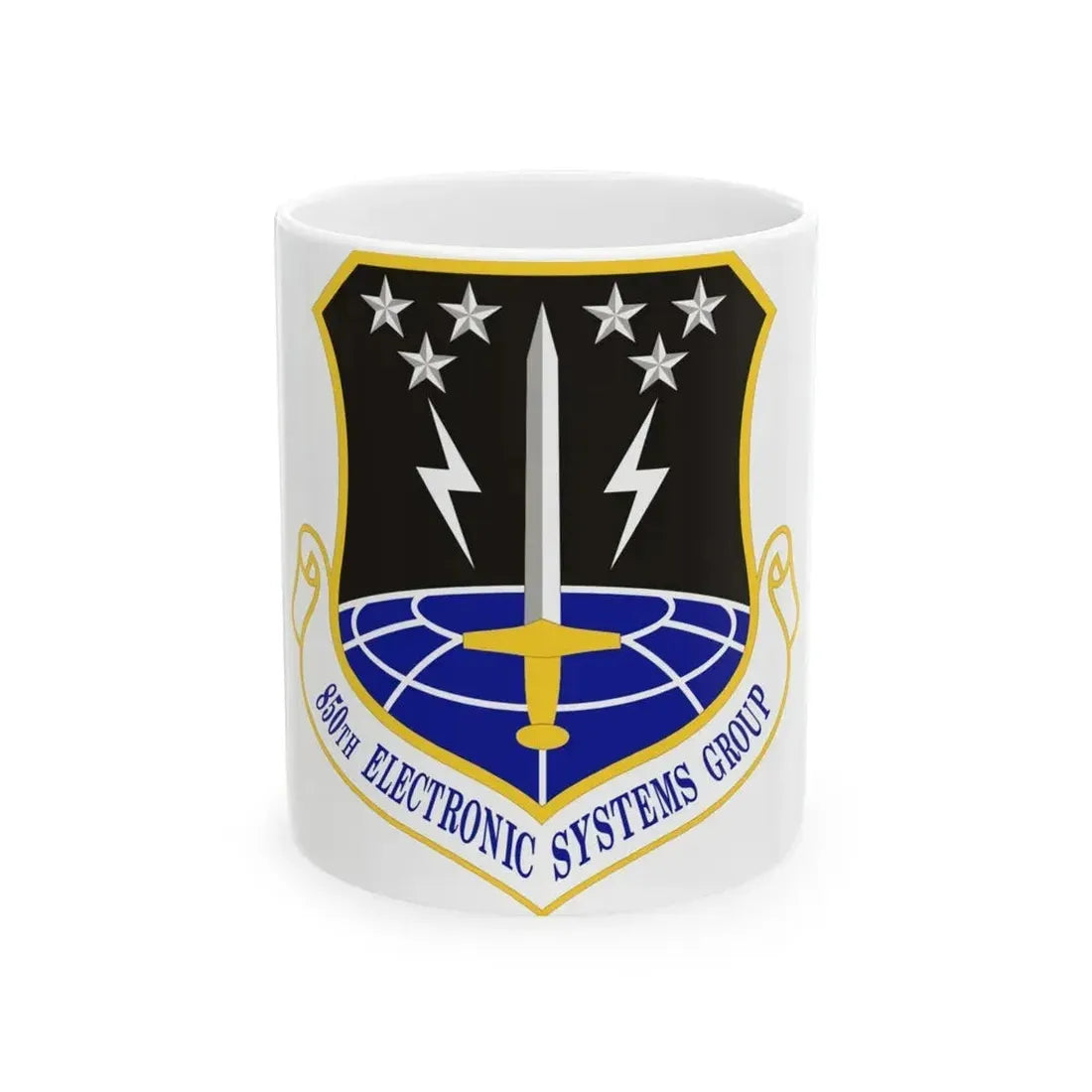 850th Electronic Systems Group (U.S. Air Force) White Coffee Mug 11oz - Go Mug Yourself