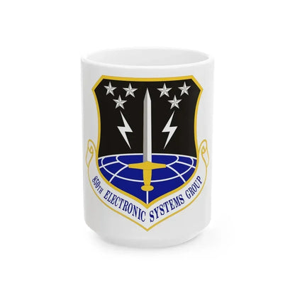 850th Electronic Systems Group (U.S. Air Force) White Coffee Mug 15oz - Go Mug Yourself