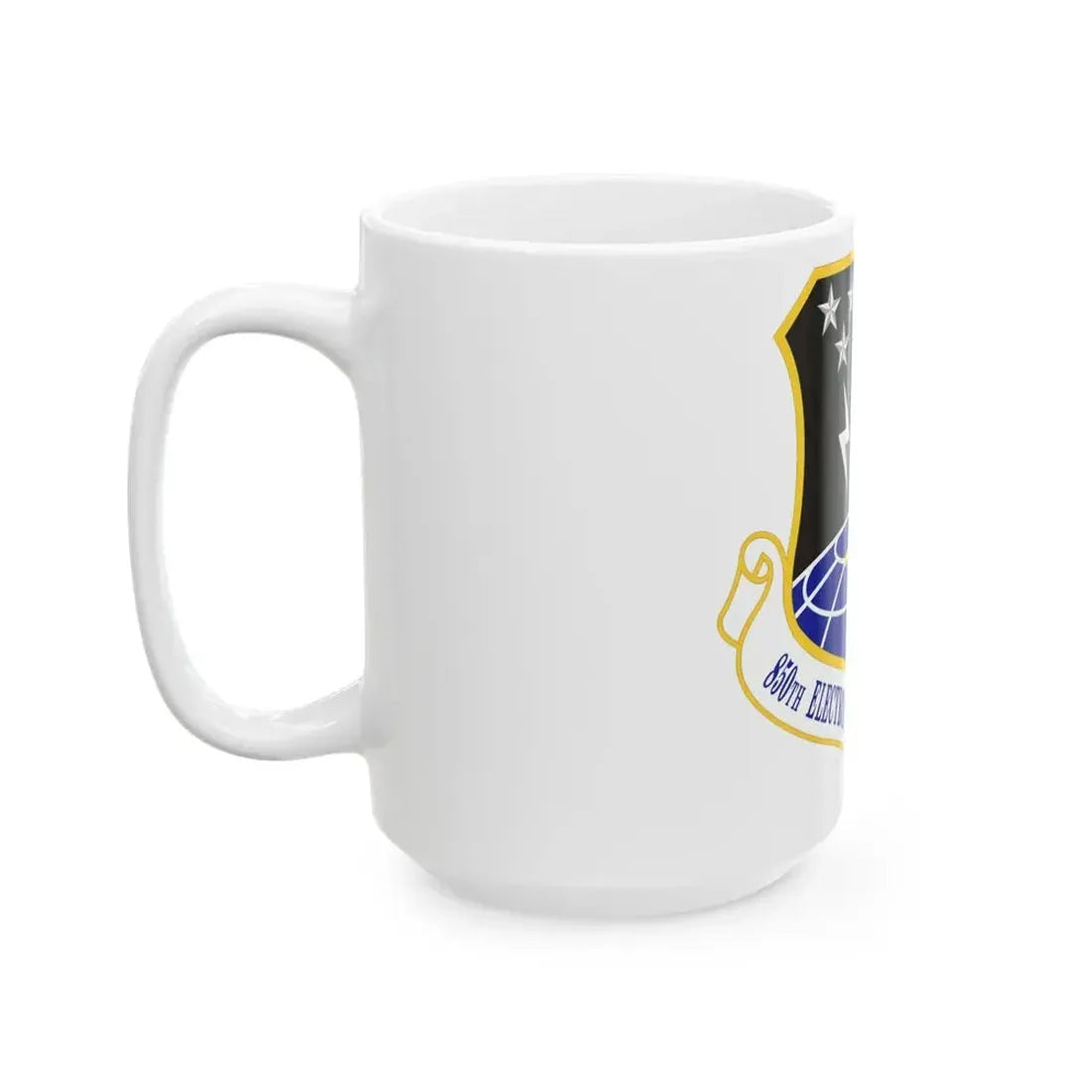 850th Electronic Systems Group (U.S. Air Force) White Coffee Mug - Go Mug Yourself