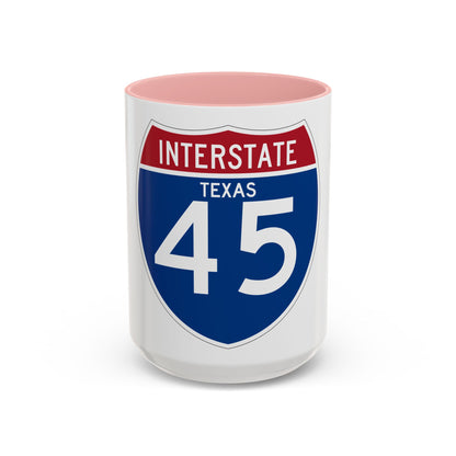 Interstate 45 (U.S. Highways) Accent Coffee Mug