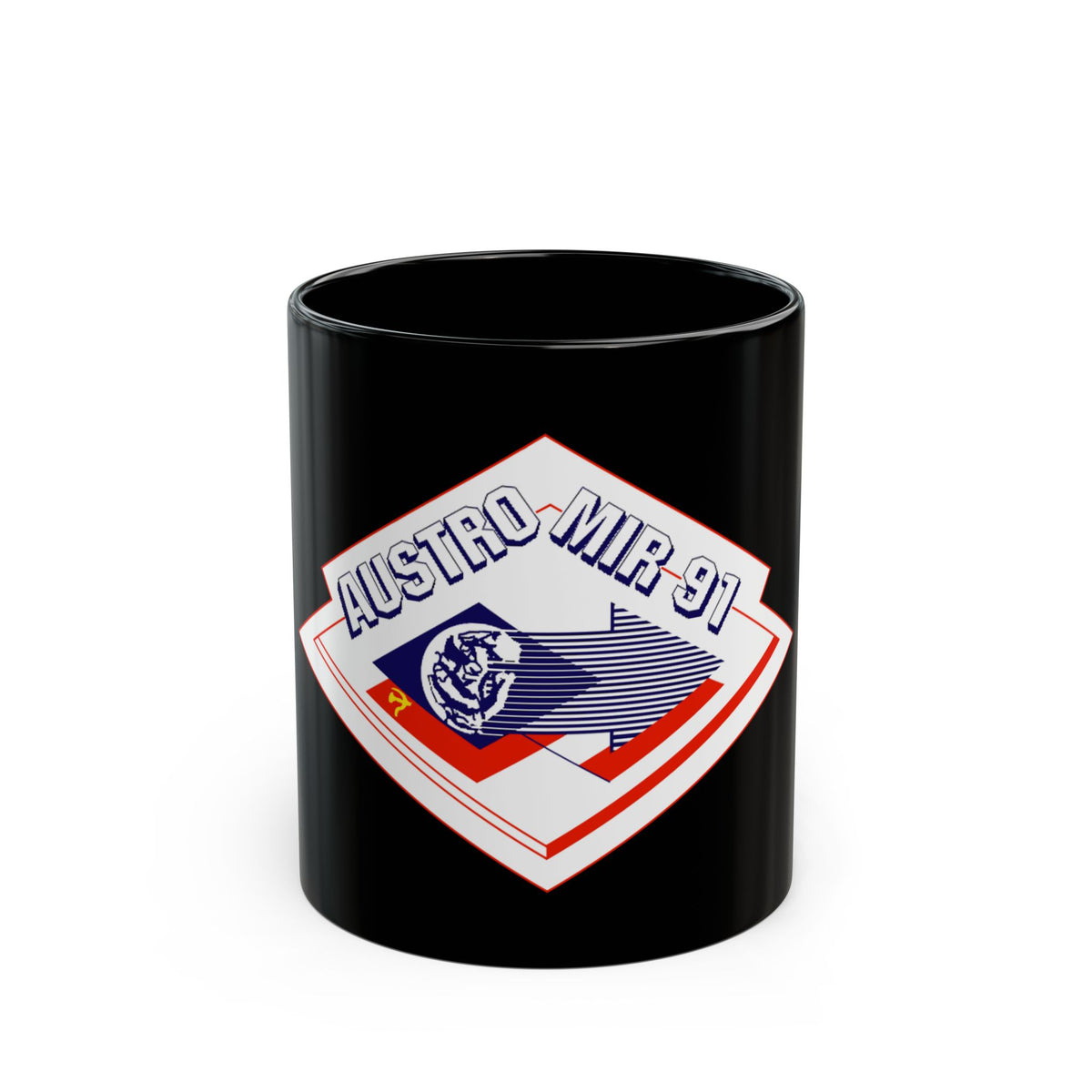 Soyuz TM-13 (Soyuz Programme) Black Coffee Mug