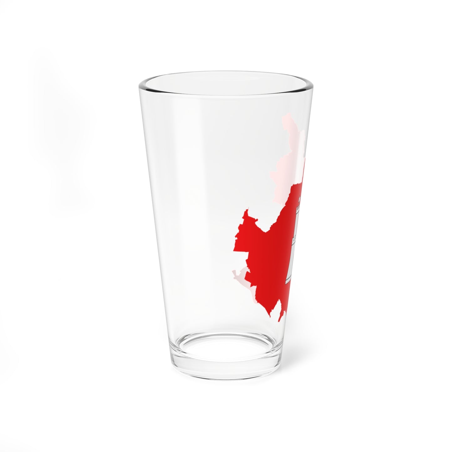 Flag map of Hamburg (Germany) Pint Glass 16oz