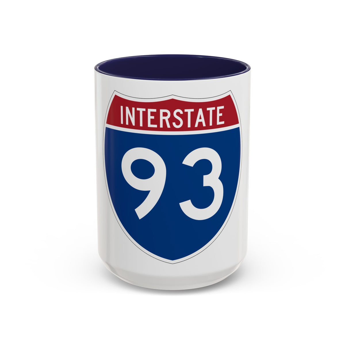 Interstate 93 (U.S. Highways) Accent Coffee Mug