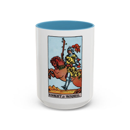 The Knight of Wands (Tarot Card) Accent Coffee Mug