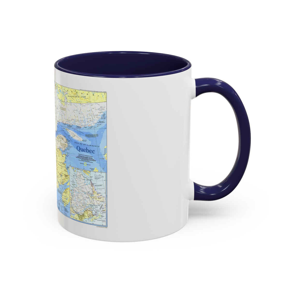Canada - Quebec 1 (1991) (Map) Accent Coffee Mug