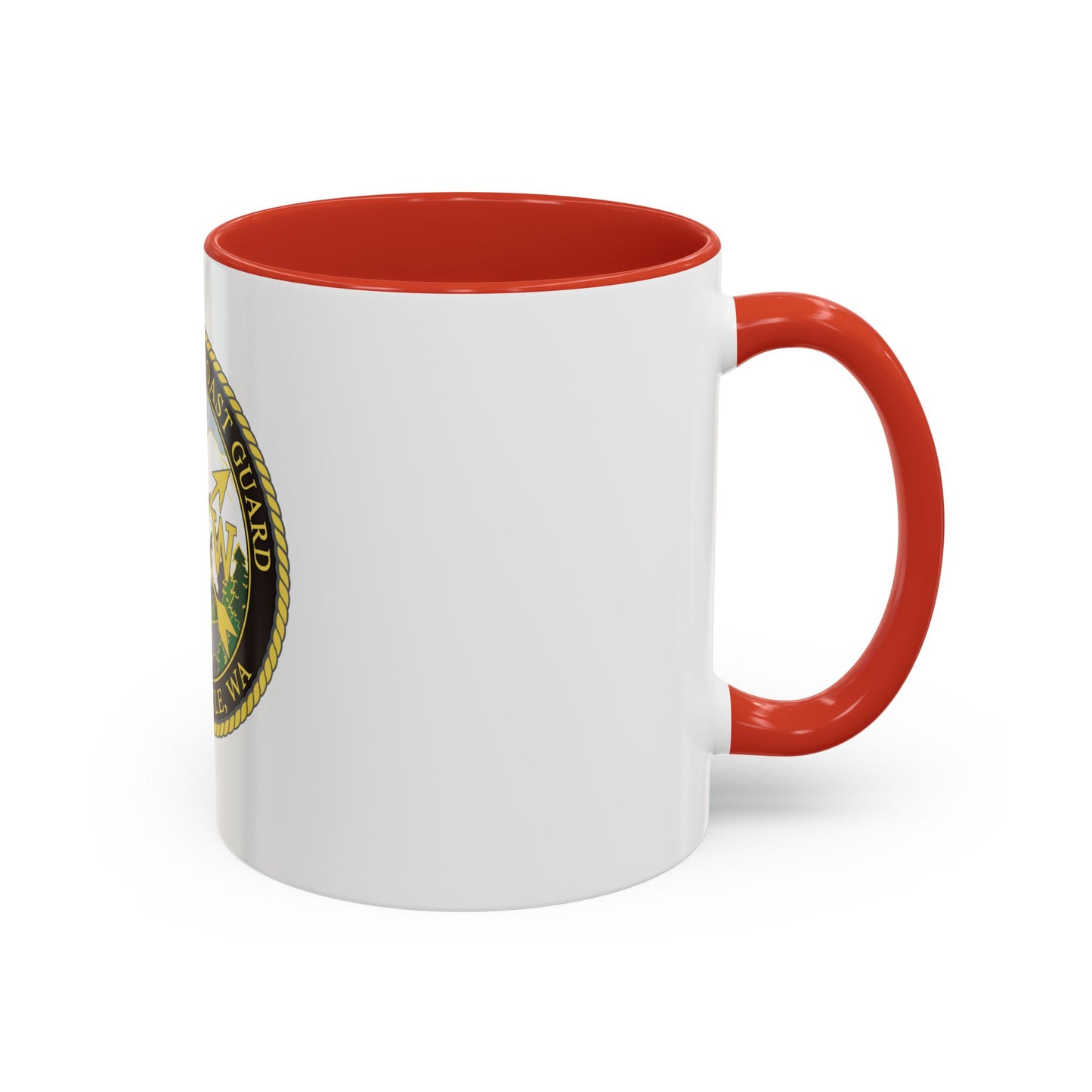 USCG Base Seattle (U.S. Coast Guard) Accent Coffee Mug