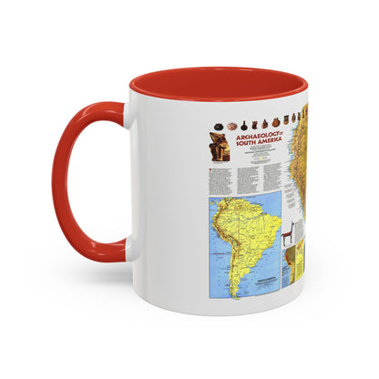 South America - Archaeology (1982) (Map) Accent Coffee Mug