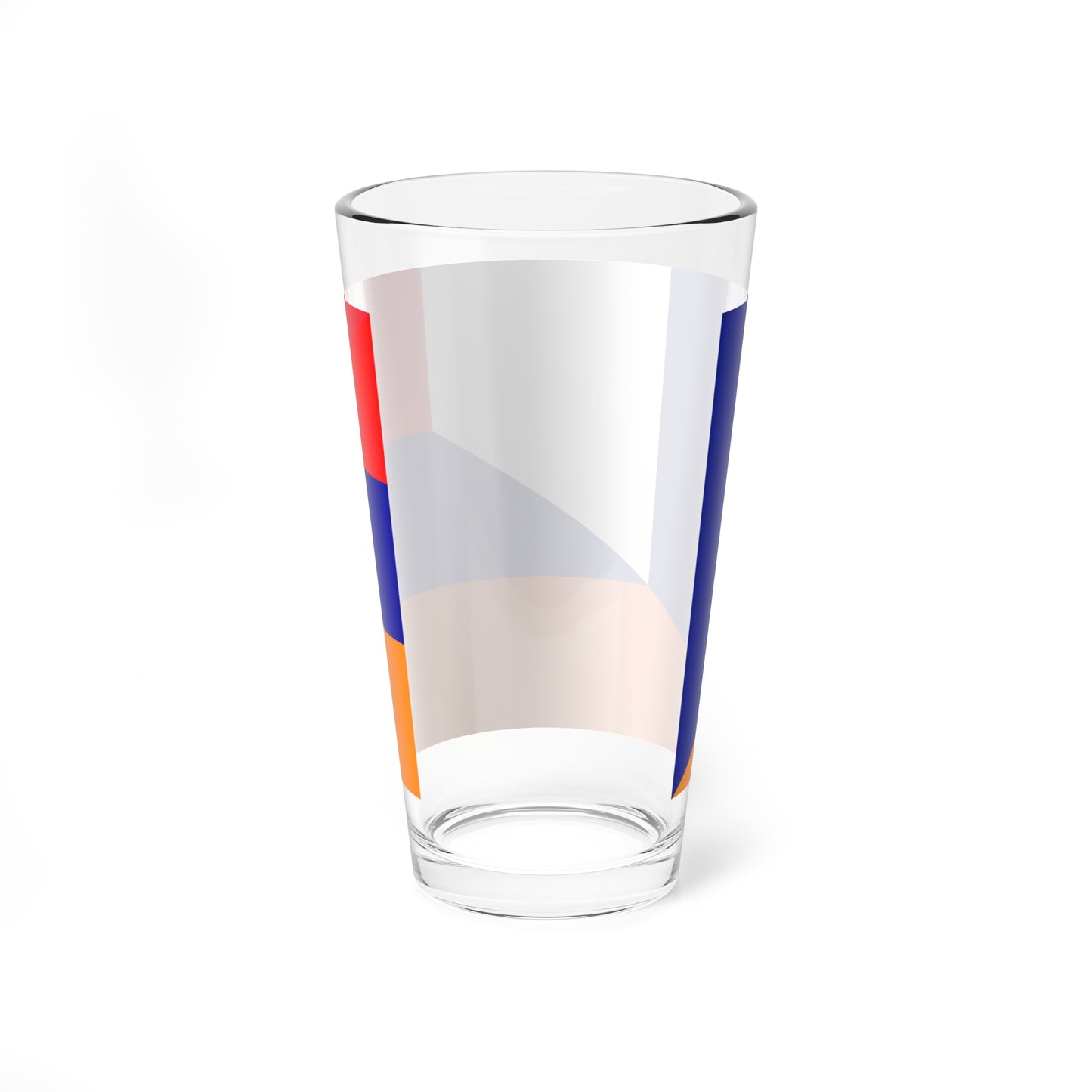Flag of France and Armenia (Armenia) Pint Glass 16oz
