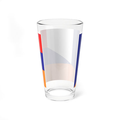 Flag of France and Armenia (Armenia) Pint Glass 16oz