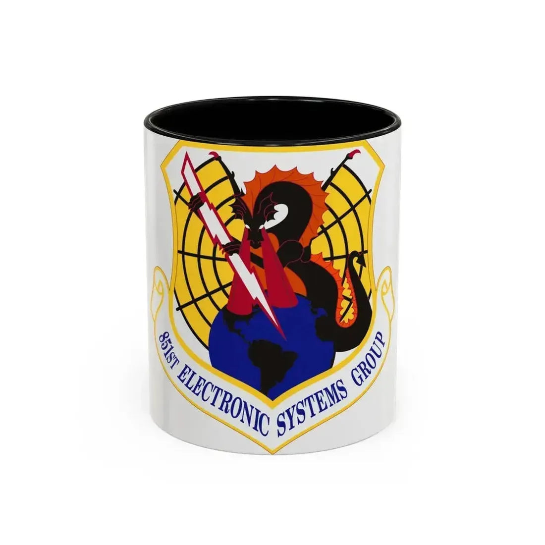 851st Electronic Systems Group (U.S. Air Force) Accent Coffee Mug 11oz Black - Go Mug Yourself