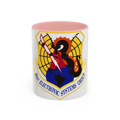 851st Electronic Systems Group (U.S. Air Force) Accent Coffee Mug 11oz Pink - Go Mug Yourself
