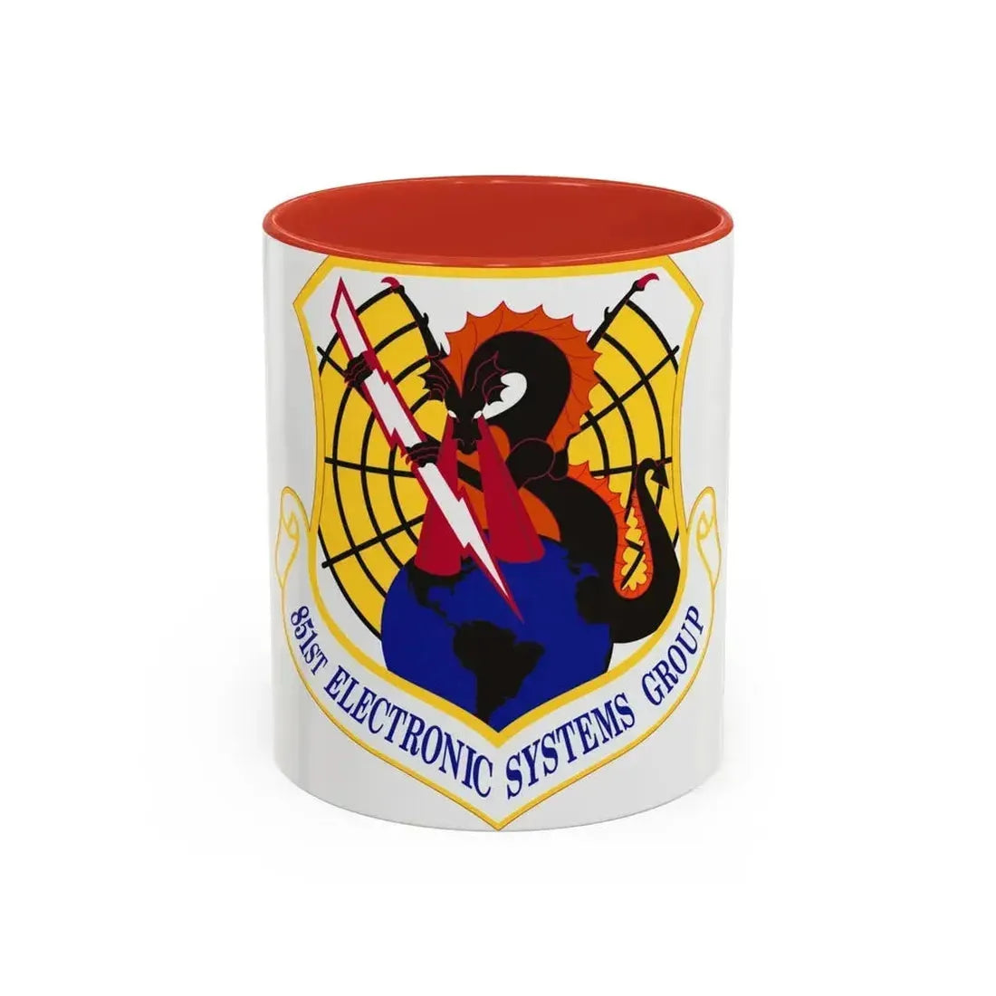 851st Electronic Systems Group (U.S. Air Force) Accent Coffee Mug 11oz Red - Go Mug Yourself