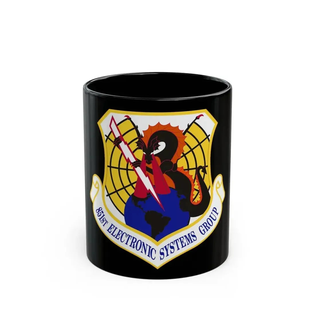 851st Electronic Systems Group (U.S. Air Force) Black Coffee Mug 11oz - Go Mug Yourself